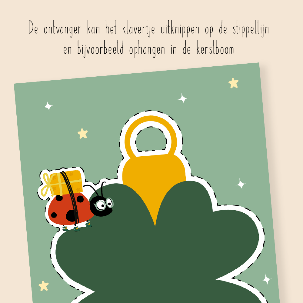 Kerstkaart - kersthanger incl. envelop - Afbeelding 3