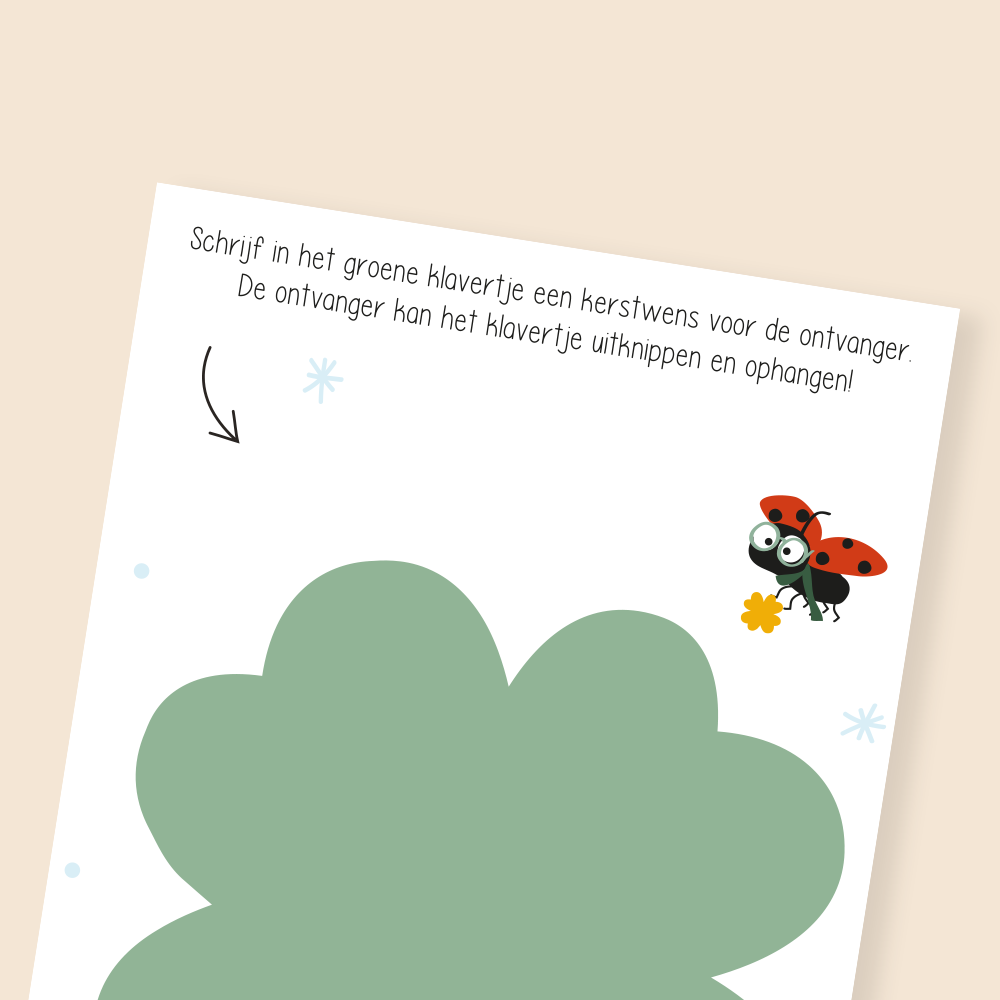 Kerstkaart - kersthanger incl. envelop - Afbeelding 4